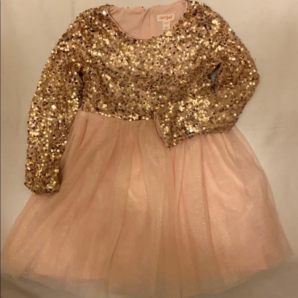 Cat and Jack sparkle and spin dress